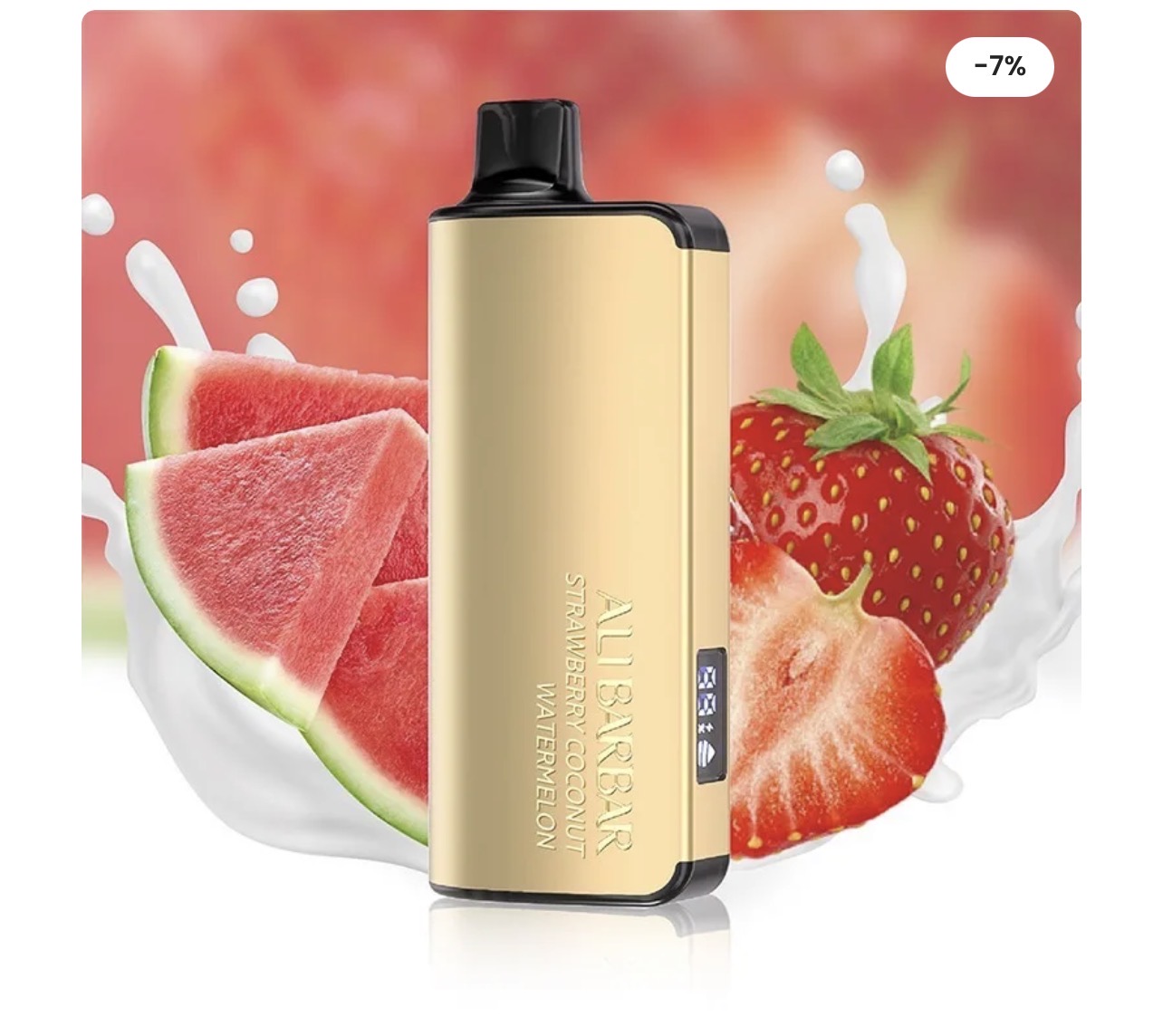 ALIBARBAR INGOT 9000 PUFFS – Strawberry Watermelon