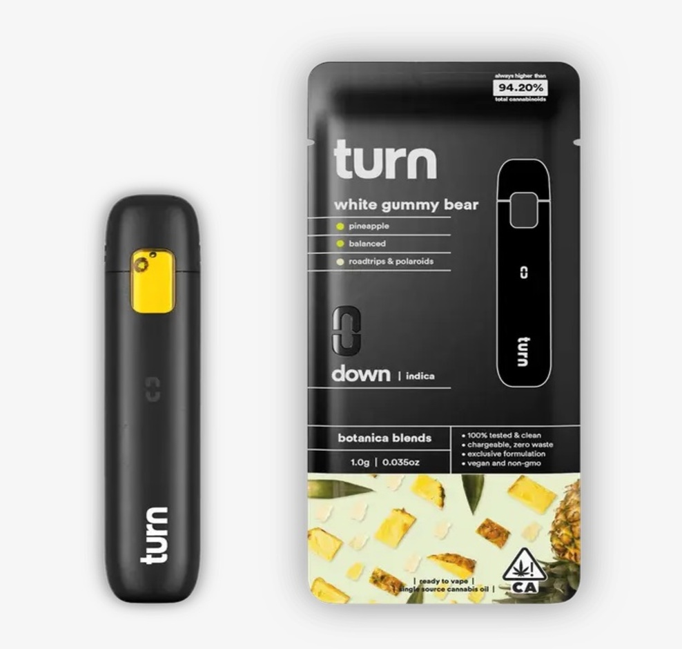 2.0g AIO | Turn | white gummy bear | botanica blends